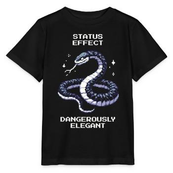 Gefährlich elegant | Schlange Attitüde - Stanley/Stella Kinder T-Shirt MINI CREATOR  - Schwarz - Vorne - Mikhail (115cm)