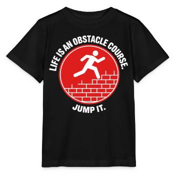 Parkour Life Obstacle Course Hindernislauf - Stanley/Stella MINI CREATOR Kids’ T-Shirt - black - Front - Mikhail (115cm)