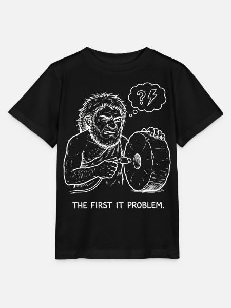 The First IT Problem - Stanley/Stella Kinder T-Shirt MINI CREATOR - Schwarz