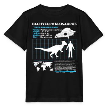 Fiche d’information sur les Pachycéphalosaures - T-shirt bio MINI CREATOR Stanley/Stella Enfant - noir - Devant - Mikhail (115cm)