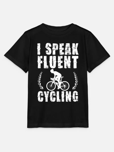 Ich spreche fließendes Radfahren - Stanley/Stella Kinder T-Shirt MINI CREATOR - Schwarz