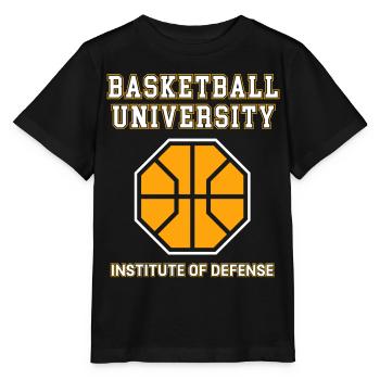 Université de basketball : Institut de Défense - T-shirt bio MINI CREATOR Stanley/Stella Enfant - noir - Devant - Mikhail (115cm)