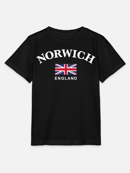 Norwich, England - Stanley/Stella Kinder T-Shirt MINI CREATOR - Schwarz