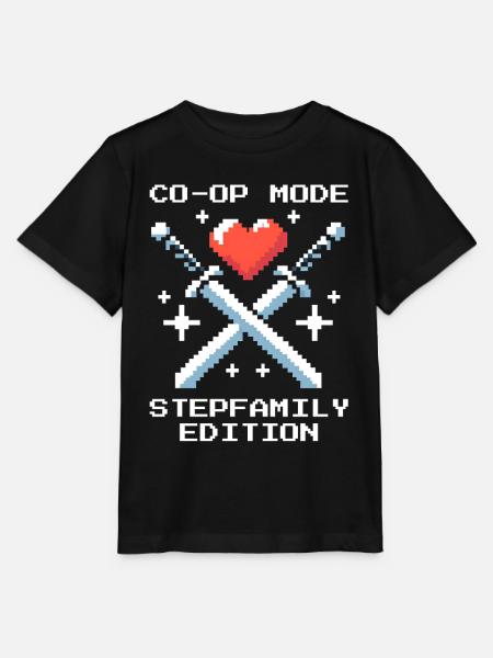 Co-Op-Modus: Stieffamilie-Edition | Patchwork - T-shirt MINI CREATOR barn från Stanley/Stella - svart