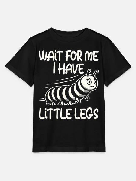 Kurze Beine, Raupe, Meme, Lustiger Spruch - Stanley/Stella Kinder T-Shirt MINI CREATOR - Schwarz