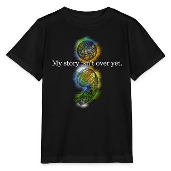 Point-virgule zen - T-shirt bio MINI CREATOR Stanley/Stella Enfant - noir - Devant - Mikhail (115cm)