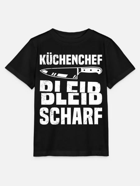 Kochberuf KÜCHENCHEF BLEIB SCHARF Lustiges - Stanley/Stella Kinder T-Shirt MINI CREATOR - Schwarz