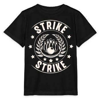 Bowling - T-shirt bio MINI CREATOR Stanley/Stella Enfant - noir - Devant - Mikhail (115cm)