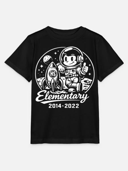 Astronaut und Rakete im Kosmos - Stanley/Stella Kinder T-Shirt MINI CREATOR  - Schwarz