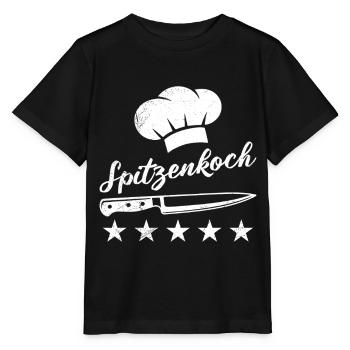 Köche SPITZENKOCH Gastronomie Küchenchef Lustiges - Stanley/Stella Kinder T-Shirt MINI CREATOR  - Schwarz - Vorne - Mikhail (115cm)