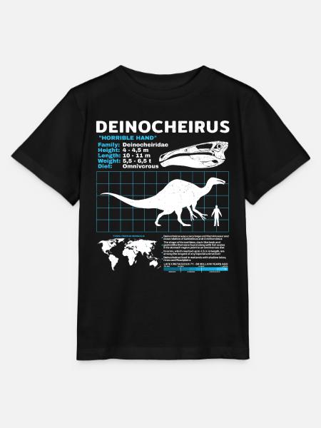 Deinocheirus Fact Sheet - Stanley/Stella Kinder T-Shirt MINI CREATOR - Schwarz