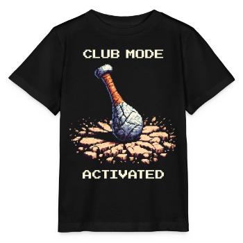 Mode Mace activé | Homme des cavernes de l’âge de pierre - T-shirt bio MINI CREATOR Stanley/Stella Enfant - noir - Devant - Mikhail (115cm)