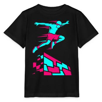 Parkour Freerunning - Stanley/Stella MINI CREATOR Kids’ T-Shirt - black - Front - Mikhail (115cm)