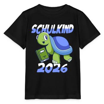 Journée scolaire d’inscription à l’école Enfant Tortue - T-shirt bio MINI CREATOR Stanley/Stella Enfant - noir - Devant - Mikhail (115cm)