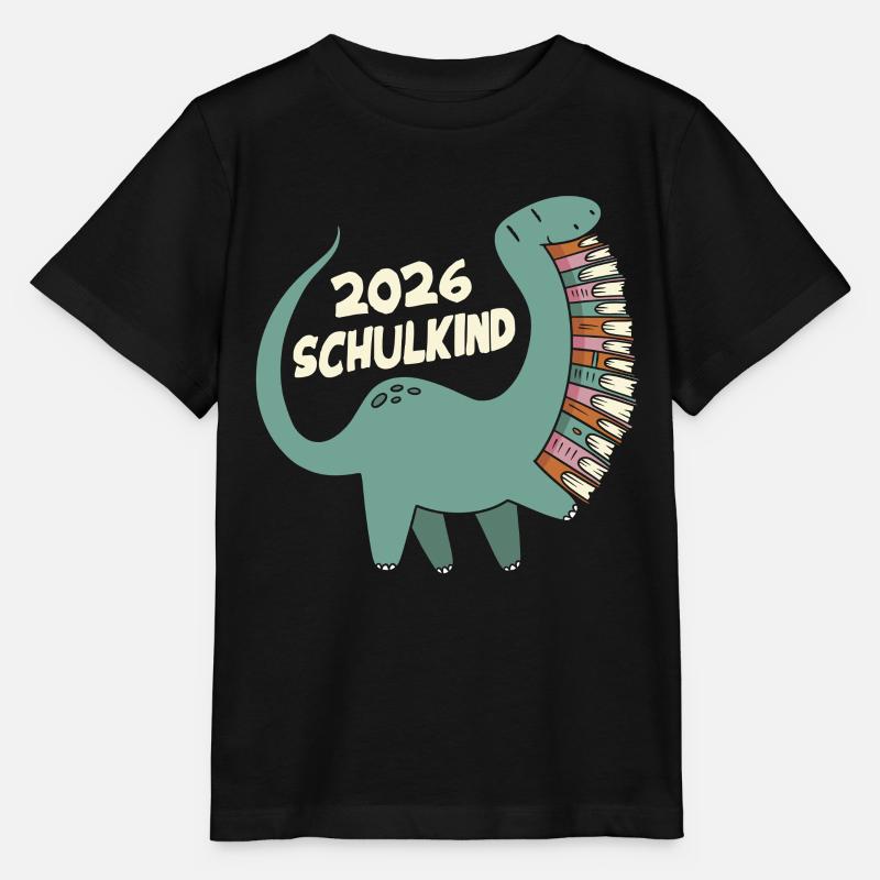 Écolier 2026 Dinosaure - T-shirt bio MINI CREATOR Stanley/Stella Enfant - noir