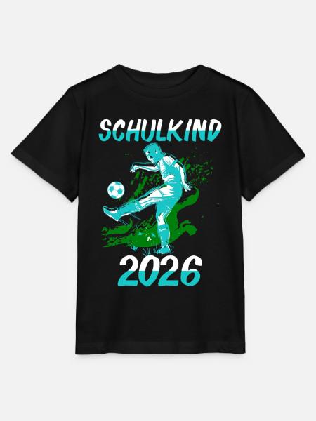 Schulkind 2026 Fußball - Stanley/Stella Kinder T-Shirt MINI CREATOR - Schwarz