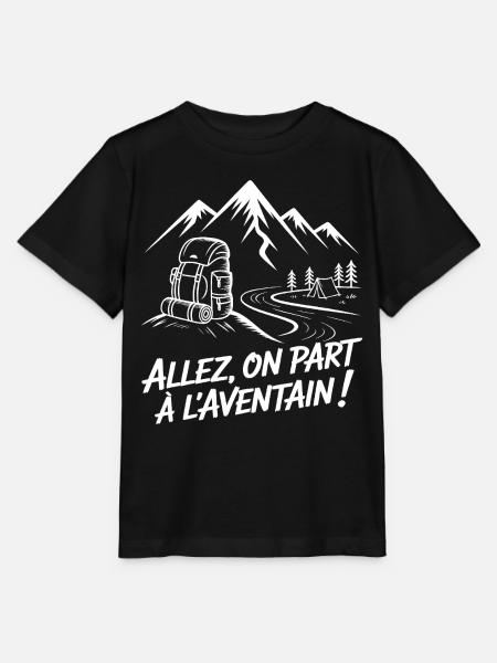 Abenteuer-Rucksackwandern - Stanley/Stella Kinder T-Shirt MINI CREATOR - Schwarz