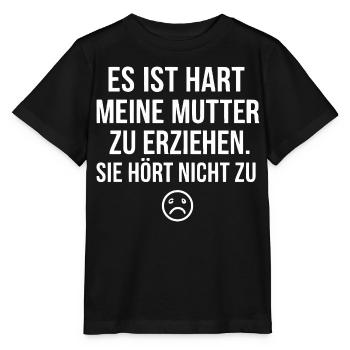 Mutter Kind Erziehung - Stanley/Stella Kinder T-Shirt MINI CREATOR  - Schwarz - Vorne - Mikhail (115cm)