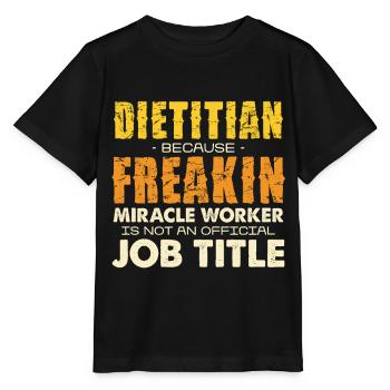 Diet Dietician Miracle Shirt - Stanley/Stella MINI CREATOR Kids’ T-Shirt - black - Front - Mikhail (115cm)
