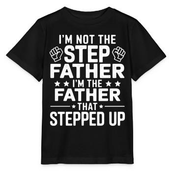 Father Role Brave Role Model Graphic - Stanley/Stella MINI CREATOR Kids’ T-Shirt - black - Front - Mikhail (115cm)