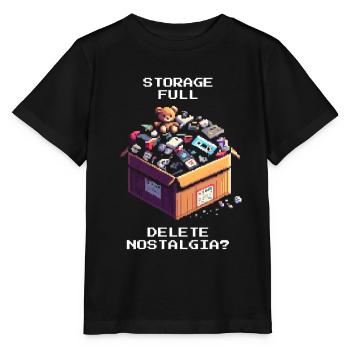Mémoire pleine : Effacer la nostalgie ? | Désencombrer - T-shirt bio MINI CREATOR Stanley/Stella Enfant - noir - Devant - Mikhail (115cm)