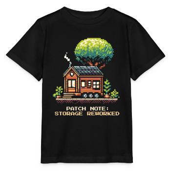 Storage space revised | Tiny House Order - Stanley/Stella MINI CREATOR Kids’ T-Shirt - black - Front - Mikhail (115cm)