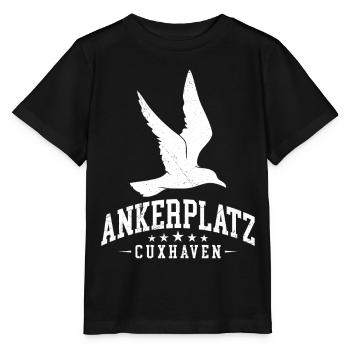 Vacances en mer du Nord à CUXHAVEN ANCHORAGE Plaisir - T-shirt bio MINI CREATOR Stanley/Stella Enfant - noir - Devant - Mikhail (115cm)