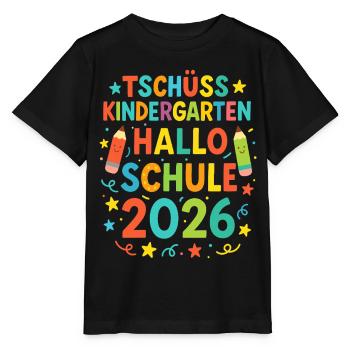 Goodbye Kindergarten Hello School Enrollment 2026 - Stanley/Stella MINI CREATOR Kids’ T-Shirt - black - Front - Mikhail (115cm)