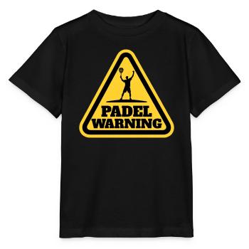 Padel Warning Sign Warning Sportsman - Stanley/Stella MINI CREATOR Kids’ T-Shirt - black - Front - Mikhail (115cm)