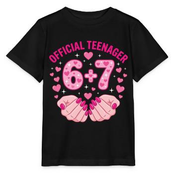13e anniversaire officiel de Teenager 67 Hearts - T-shirt bio MINI CREATOR Stanley/Stella Enfant - noir - Devant - Mikhail (115cm)