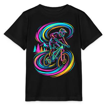 Vététiste - T-shirt bio MINI CREATOR Stanley/Stella Enfant - noir - Devant - Mikhail (115cm)