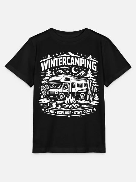 Winter Camping | Abenteuer - Stanley/Stella Kinder T-Shirt MINI CREATOR - Schwarz