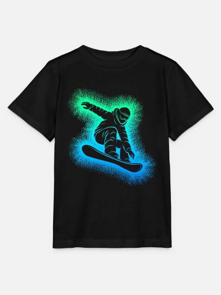 Snowboard Snowboarder Snowboarding - Stanley/Stella Kinder T-Shirt MINI CREATOR - Schwarz