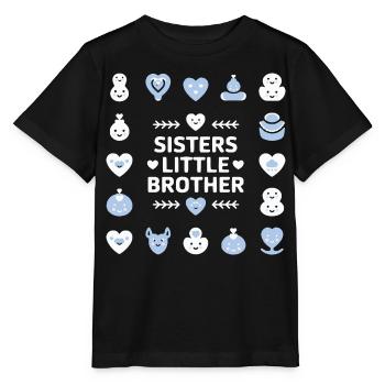 Schwester & Kleiner Bruder Motiv - Stanley/Stella Kinder T-Shirt MINI CREATOR  - Schwarz - Vorne - Mikhail (115cm)