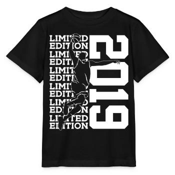 LIMITED EDITION 2019 BASKETBALL 7TH BIRTHDAY - Stanley/Stella MINI CREATOR Kids’ T-Shirt - black - Front - Mikhail (115cm)