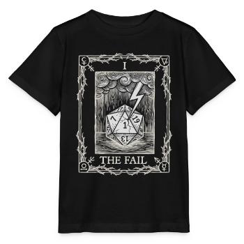 Vrai malchance Dés, Tarot Stylo et Papier - T-shirt bio MINI CREATOR Stanley/Stella Enfant - noir - Devant - Mikhail (115cm)