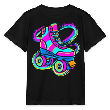 Rollschuh - Stanley/Stella Kinder T-Shirt MINI CREATOR  - Schwarz - Vorne - Mikhail (115cm)