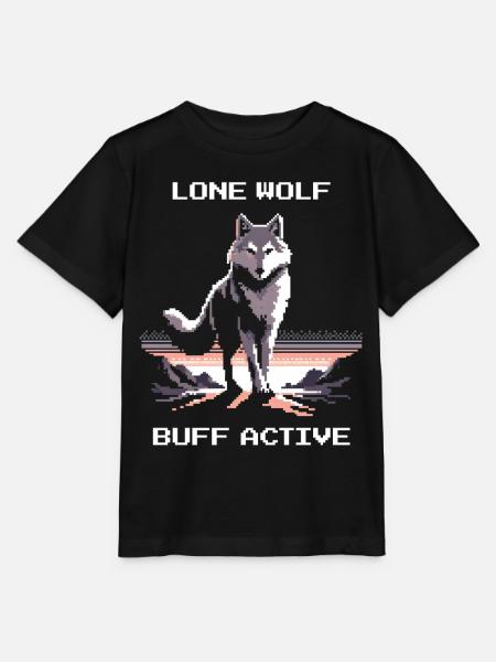 Lone Wolf aktiv | Wolf Power - Stanley/Stella Kinder T-Shirt MINI CREATOR  - Schwarz