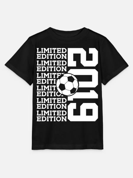 LIMITED EDITION 2019 FUßBALL 7. GEBURTSTAG - Stanley/Stella Kinder T-Shirt MINI CREATOR  - Schwarz