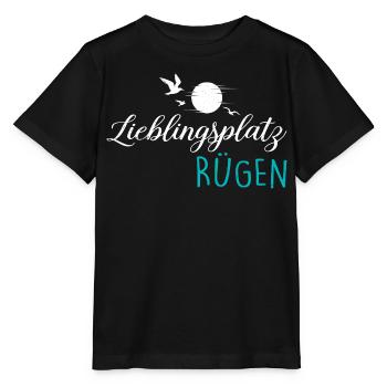 Baltic Sea Island FAVORITE PLACE RÜGEN Fun - Stanley/Stella MINI CREATOR Kids’ T-Shirt - black - Front - Mikhail (115cm)