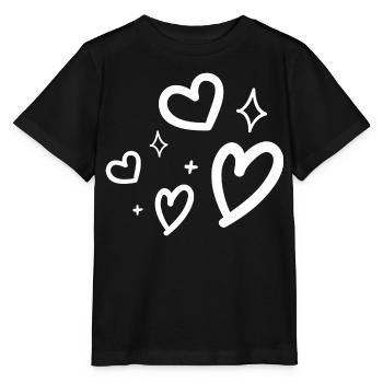 heart - T-shirt bio MINI CREATOR Stanley/Stella Enfant - noir - Devant - Mikhail (115cm)