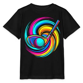 Club de golf - T-shirt bio MINI CREATOR Stanley/Stella Enfant - noir - Devant - Mikhail (115cm)