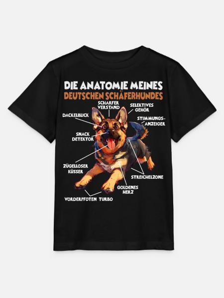 Schäferhund Gassi T Hundehalter Schäferhund - Stanley/Stella Kinder T-Shirt MINI CREATOR - Schwarz