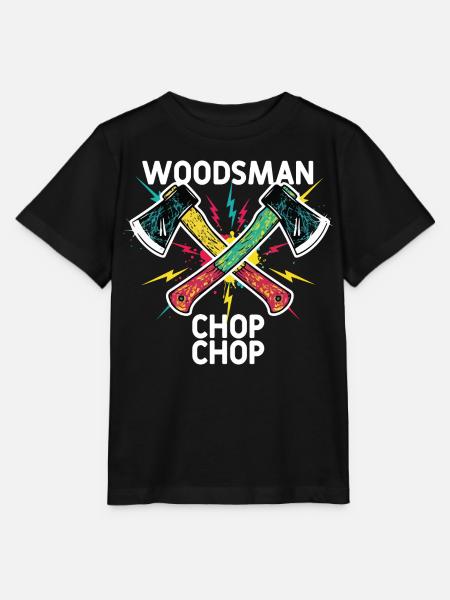 Woodsman Chop Chop Camping-Äxte - Stanley/Stella Kinder T-Shirt MINI CREATOR - Schwarz