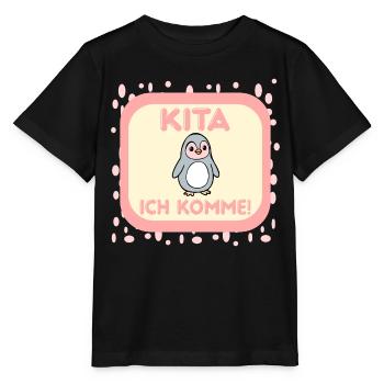 first day of daycare - Stanley/Stella MINI CREATOR Kids’ T-Shirt - black - Front - Mikhail (115cm)