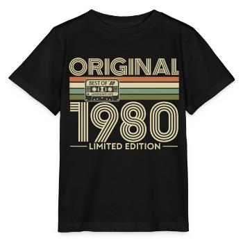 Original-Nostalgie-Edition von 1980 - Stanley/Stella Kinder T-Shirt MINI CREATOR  - Schwarz - Vorne - Mikhail (115cm)