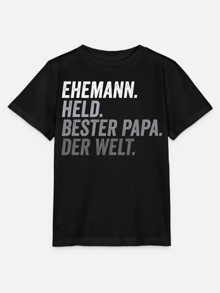 Ehemann Bester Papa Vatertag lustig - Stanley/Stella Kinder T-Shirt MINI CREATOR - Schwarz