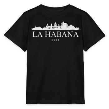 La silhouette de La Havane, La Havane, Cuba - T-shirt bio MINI CREATOR Stanley/Stella Enfant - noir - Devant - Mikhail (115cm)