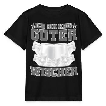 Toilettenpapier Ich Bin Ein Guter Wischer - Stanley/Stella Kinder T-Shirt MINI CREATOR  - Schwarz - Vorne - Mikhail (115cm)