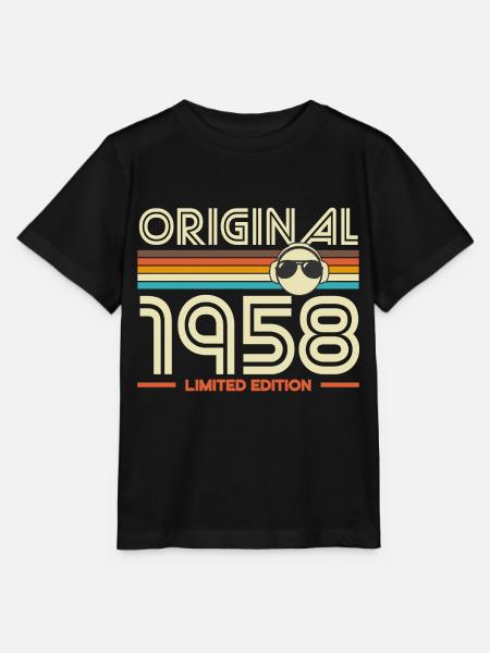 Originale Retro-Edition von 1958 - Stanley/Stella Kinder T-Shirt MINI CREATOR  - Schwarz